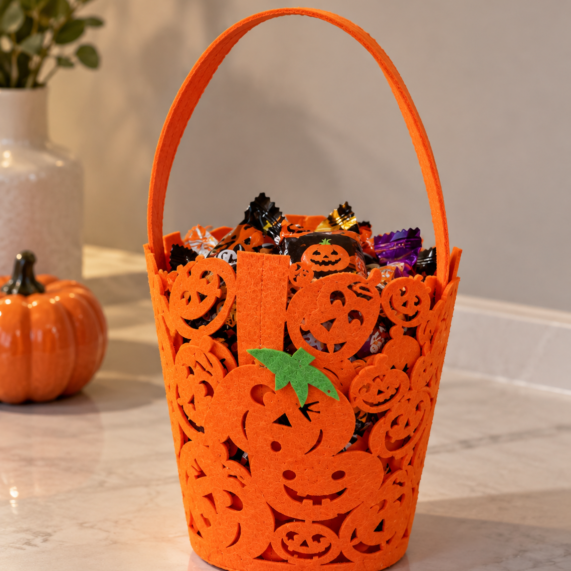 Halloween Pumpagodispåse – Godishink