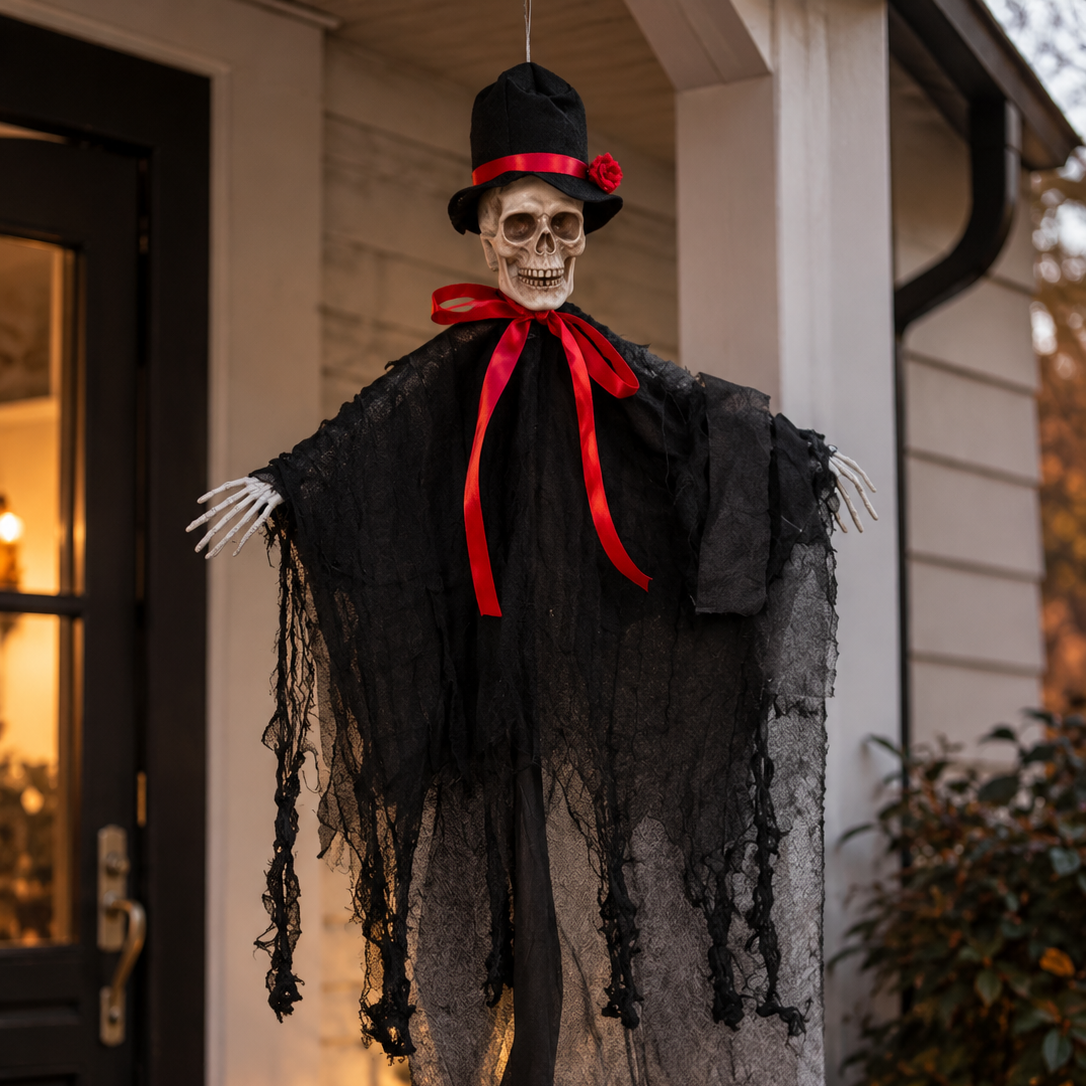 Halloween Hängande Döskalle – Kuslig Dekoration