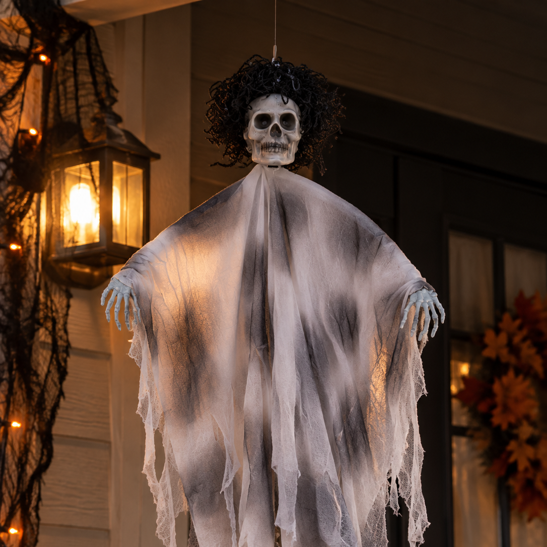 Halloween Hängande Döskalle – Kuslig Dekoration