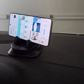 Universell Mobilhållare för Bil – Svart Instrumentpanel- & Luftventilfäste för Smartphone och GPS ⭐