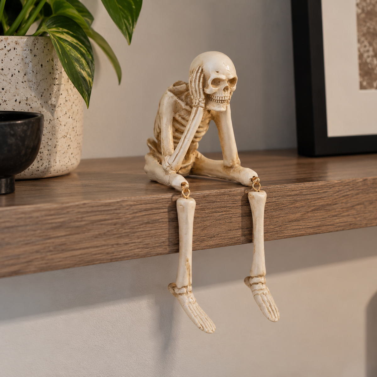 Halloween Dekoration – Spöke med Dödskalle