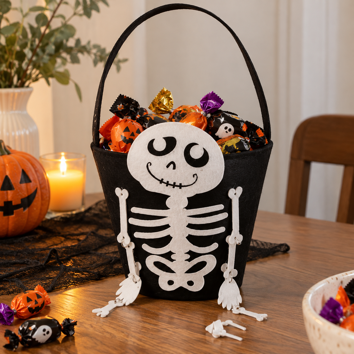 Halloween Pumpagodispåse – Godishink