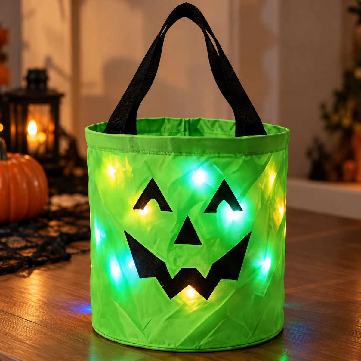 Halloween-Godishink med Ljus