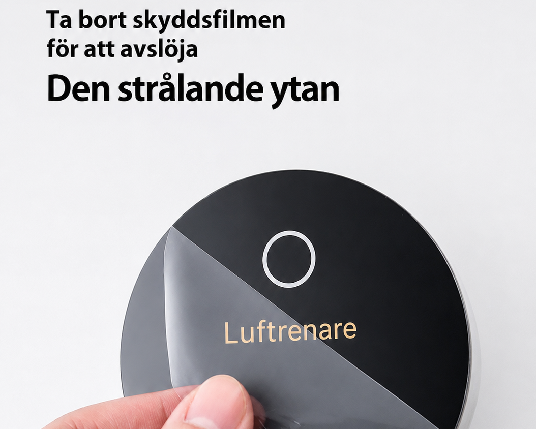 Kompakt luftrenare med jonisering – Fräschare luft hemma