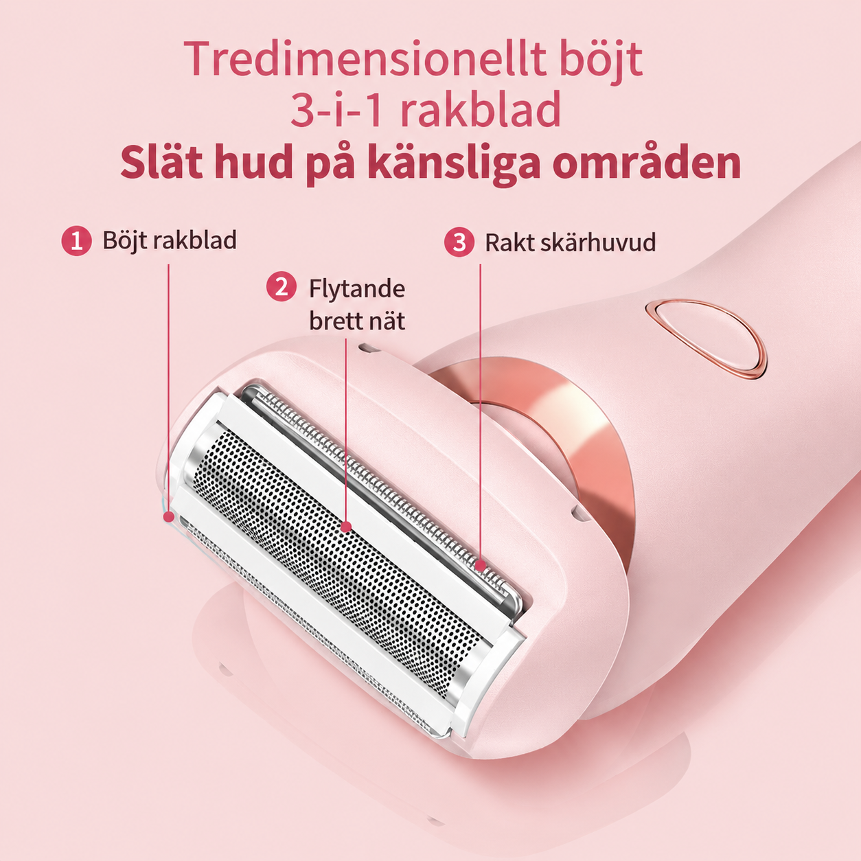 2-i-1 Hårborttagare för kvinnor – Uppladdningsbar rakapparat & trimmer