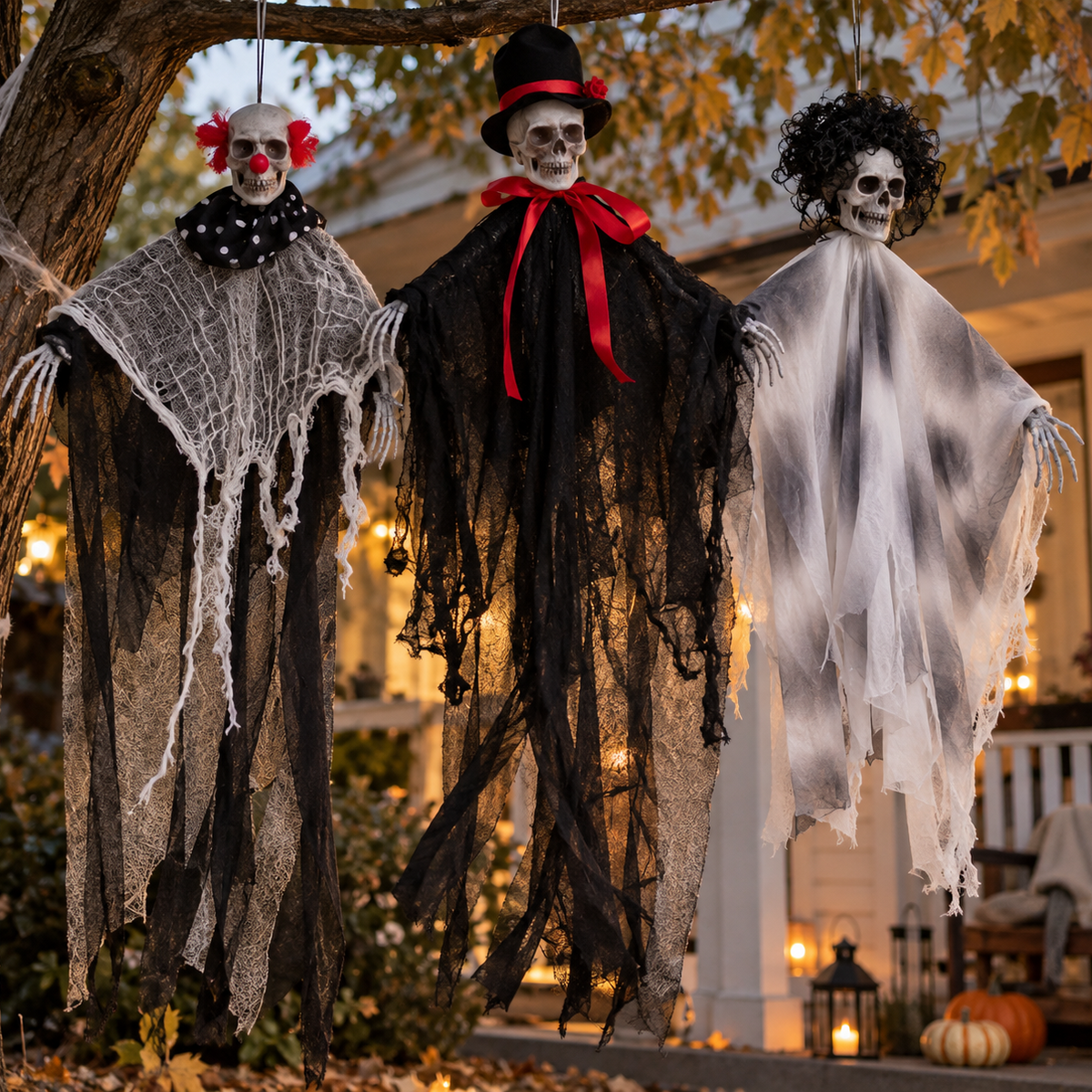 Halloween Hängande Döskalle – Kuslig Dekoration