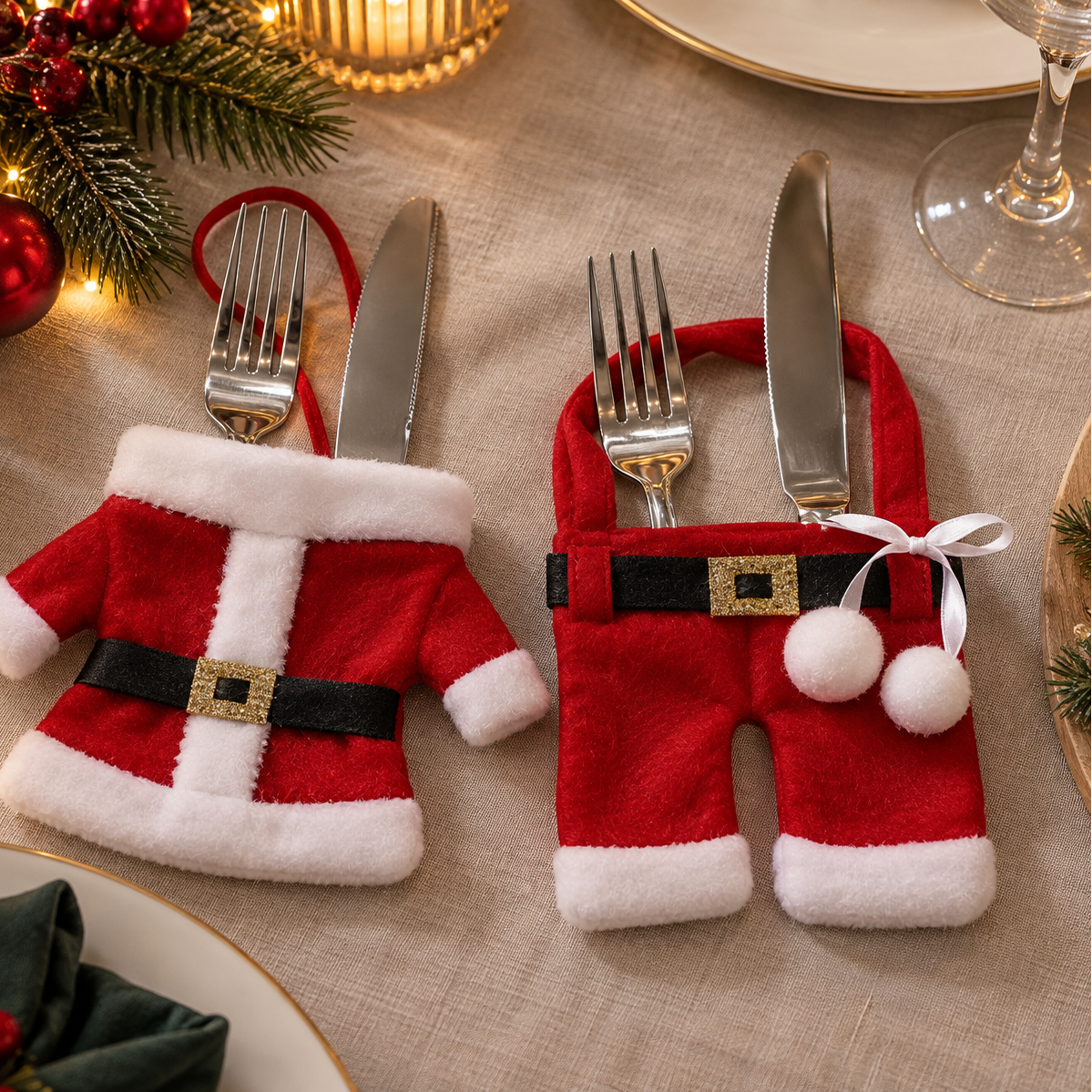Julbestickshållare – Festlig Dukning till Jul